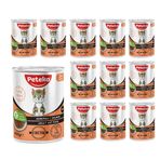 Peteko Yetişkin Kedi Somonlu ve Jöleli Konserve Mama 400 Gr x 12 adet