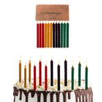 Petekoğlu (12 Adet) Renkli Balmumu Mum Doğal Petek Pasta Parti Mumu Doğum günü Nişan Kına Gecesi Beeswax Candle