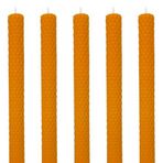 Petekoğlu (5 Adet) Şamdan Mumu (21x2Cm) Doğal Petek Balmumu Seti Beeswax Bal Mumu Mum Özel Dekoratif Mum Balmumu
