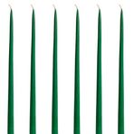 Petekoğlu (6 Adet X 35Cm) Konik Balmumu Mum Şamdan Mumu Doğal Petek Bal Mumu Mum Dekoratif Beeswax Candle Yeşil Şamdan Mumu