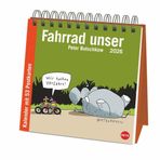 Peter Butschkow: Fahrrad unser Premium-Postkartenkalender 2026: Kleiner Kalender zum Aufstellen mit wöchentlichem Cartoon als Postkarte zum Sammeln und Verschicken. (Postkartenkalender Heye)