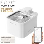 Petfit Aqua Flow 4L Çelik Hazne Wi-Fi Bataryalı Akıllı Otomatik Kedi Köpek Su Pınarı Su Çeşmesi Su Şelalesi