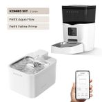 Petfit Aqua Flow WiFi Akıllı Otomatik Kedi Köpek Su Pınarı - Feline Prime 3L Kameralı Akıllı Otomatik Mama Kabı