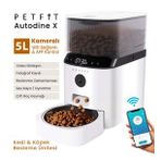 Petfit AutoDine X 5L Wi-Fi Kameralı Akıllı Otomatik Kedi Köpek Mama Kabı Besleme Ünitesi (Sesli Komut+Çelik Kase+APP Kontrol)