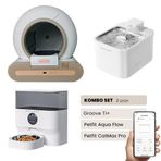 Petfit Groove Ti+ Akıllı Otomatik Kedi Tuvaleti+ Aqua Flow Akıllı Su Pınarı+ Catmax Pro Akıllı Mama Kabı