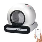 Petfit Ti+ 65L Wi-Fi Akıllı Otomatik Kedi Tuvaleti Kum Kabı Siyah (Ultra Sessiz+APP Kontrol+Akıllı Sensör+UV Filtre)