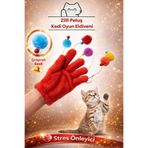 PetFix Zilli Peluş Kedi Oyun Eldiveni - Kedi Oyuncağı