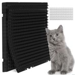 Petfolio 12'li Paket Siyah Kedi Spike Mat - 16" x 13" Kediler için Scat Mat 1" Spike ile İç ve Dış Mekan Kedi Kovucu Yabani Kediler ve Köpekleri Caydırmak İçin Mükemmel Bir Evcil Hayvan Caydırıcıdır