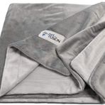 PetFusion Premium X-Large Köpek Battaniyesi (60x48). Ters çevrilebilir gri mikro pelüş. [%100 polyester yumuşak]
