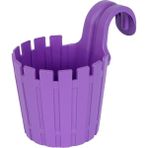 PetGrow Plastik Akasya Tekli Kolay Askı Saksı - Mor