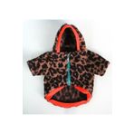 Peti Tailor Köpek Kıyafeti Leopar Wellsoft Fermuarlı Polar Mont