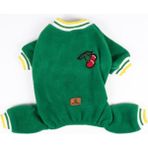Peti Tailor Köpek Kıyafeti Polar Tulum Green Color Cherry - Yeşil - S