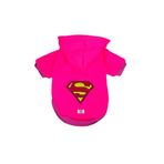 PetiliDünya Superman Kapişonlu Polar Sweatshirt Köpek Ve Kedi Kıyafeti & Elbisesi