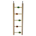 Petistera Boncuklu Ahşap Kuş Merdiveni 7X25 cm