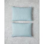 Petit Check Pamuklu 2'li Yastık Kılıfı 50X70 cm Yeşil-Mavi