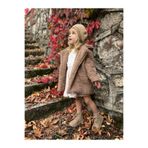 PETIT STYLE KIDS Çocuk Peluş Uzun Kaban