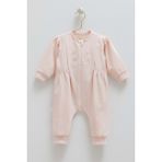Petıte Baby Fermuarlı Tulum - Caramell - TK2004 - Pembe - 6 - 9 Ay - TK2004-PEMBE-6 - 9 Ay Pembe