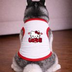 petite pati Beyaz Hellok Köpek Tshirt Köpek Kıyafeti (%100 Pamuk Penye) Kucuk ve Buyuk irklar