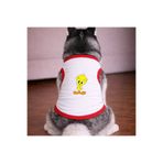 petite pati Beyaz Kanarya Köpek Tshirt Köpek Kıyafeti (%100 Pamuk Penye) Kucuk ve Buyuk irklar