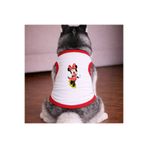 petite pati Beyaz Minnie Köpek Tshirt Köpek Kıyafeti (%100 Pamuk Penye) Kucuk ve Buyuk irklar