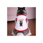 petite pati Beyaz Trouble Köpek Tshirt Köpek Kıyafeti (%100 Pamuk Penye) Kucuk ve Buyuk irklar