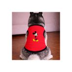 petite pati Kirmizi Mickey Köpek Tshirt Köpek Kıyafeti (%100 Pamuk Penye) Kucuk ve Buyuk irklar