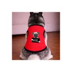 petite pati Kirmizi Wanted Pug Köpek Tshirt Köpek Kıyafeti (%100 Pamuk Penye) Kucuk ve Buyuk irklar
