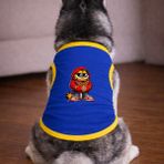 Petite Pati Mavi Garf Köpek Tshirt Köpek Kıyafeti (%100 Pamuk Penye) Kucuk ve Buyuk Irklar