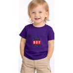 petite pati Mor Coolboypower bebek Tişört 0-4 yaş %100 Pamuk Penye (polyester icermez) Tshirt Baskılı