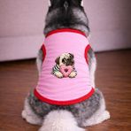 petite pati Pembe Donut Köpek Tshirt Köpek Kıyafeti (%100 Pamuk Penye) Kucuk ve Buyuk irklar
