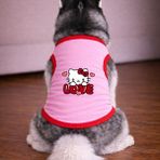 Petite Pati Pembe Hellok Köpek Tshirt Köpek Kıyafeti (%100 Pamuk Penye) Kucuk ve Buyuk Irklar - 4XL
