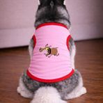 Petite Pati Pembe Isirgan Köpek Tshirt Köpek Kıyafeti (%100 Pamuk Penye) Kucuk ve Buyuk Irklar - 3XL