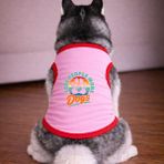 Petite Pati Pembe More Dogs Köpek Tshirt Köpek Kıyafeti (%100 Pamuk Penye) Kucuk ve Buyuk Irklar - Sarı - 2XL