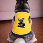 Petite Pati Sari Wanted Pug Köpek Tshirt Köpek Kıyafeti (%100 Pamuk Penye) Kucuk ve Buyuk Irklar - Sarı - 2XL