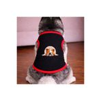 petite pati Siyah Bull Köpek Tshirt Köpek Kıyafeti (%100 Pamuk Penye) Kucuk ve Buyuk irklar