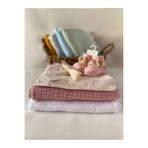 Petite Étoile Organik 3 lü Set Müslin Örtü ve Pike