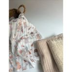 Petite Étoile Organik 3’lü Müslin Örtü & Pike Seti | Oeko-Tex® Sertifikalı | %100 Pamuk - Bej - Mavi