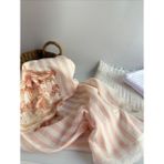 Petite Étoile Organik 3’lü Müslin Örtü & Pike Seti | Oeko-Tex® Sertifikalı | %100 Pamuk - Pembe