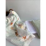 Petite Étoile Organik 3’lü Set Müslin Örtü ve Pike Seti | %100 Pamuk, Oeko-Tex® Sertifikalı - 100 x 110 cm