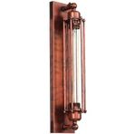 PETITES ECREVISSES Endüstriyel Duvar Lambası Siyah Duvar Lambası Vintage E27 İç Mekan Duvar Spotları Yatak Odası Yemek Odası Koridor Oturma Odası için Duvar Işıkları (Kırmızı Pas - 1-37 cm)