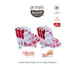 Petitfee Gül Yaprakli Saten Eldiven Tipi El & Ayak Maske Seti 16ml