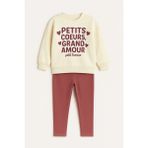 Petits Baskılı Kız Çocuk Takım 20453 - 5 - 6 Yaş - Mor