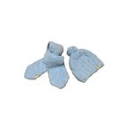Petityu El Örgüsü Puffy Mavi Atkı Bere Set Yumuşacık Sıcak Tutar 3-7 Yaş