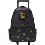 Petityu Smiggle Gold Futbol Toplu Siyah Çekçekli Okul Sırt Çantası - Standart