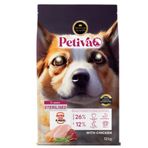 Petiva Kısırlaştırılmış Yetişkin Köpekler İçin Tavuk Etli 12 kg Kuru Köpek Maması