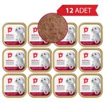 Petlebi Sığırlı Küçük Irklar İçin Ezme 12x100 gr Köpek Konservesi