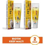 Petlook Kedi Tüy Dökümü Engelleyici Biotin Kedi Maltı, Kedi Vitamini, Kedi Ödülü 2'li Ekonomik Set