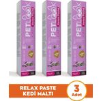 Petlook Sakinleştirici, Stres Azaltıcı ve Rahatlatıcı Relax Kedi Maltı Be calming, Kedi Vitamini, 3'lü Set