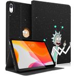 Petonist iPad için 10. Nesil 10.9 İnç 2022 Çocuklar için - Gençler Erkek Kız Kız Gibi Kadın Folyo Havalı Çizgi Film Karakter Tasarımı Estetik Kılıf i Pad 10 Gen A2696 A2757, Siyah