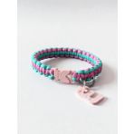 Petözel Köpek Kolyesi (Pembe-Turkuaz)